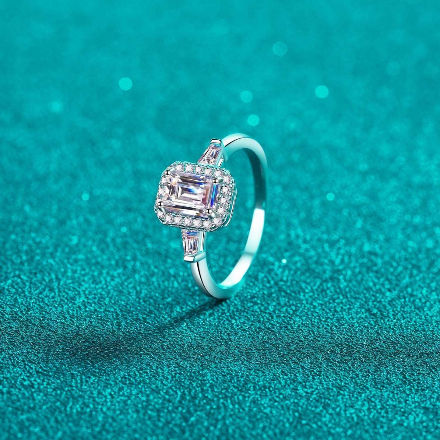 1 Carat Moissanite 925 Sterling Silver Ring Carauana Store
