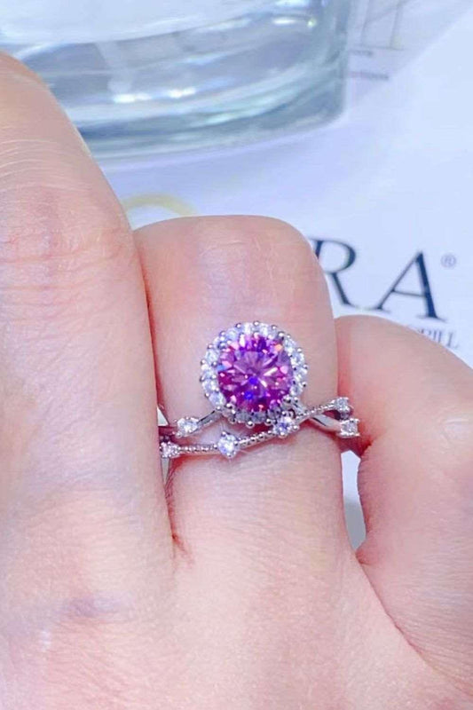1 Carat Moissanite 925 Sterling Silver Ring Carauana Store