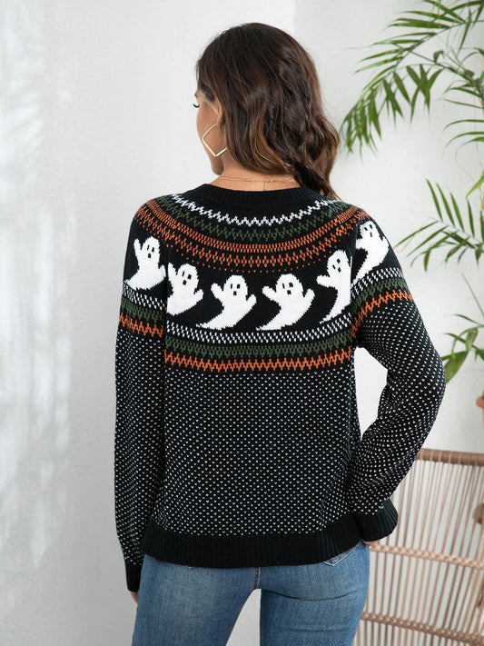 Ghost Button Up Long Sleeve Cardigan Carauana Store