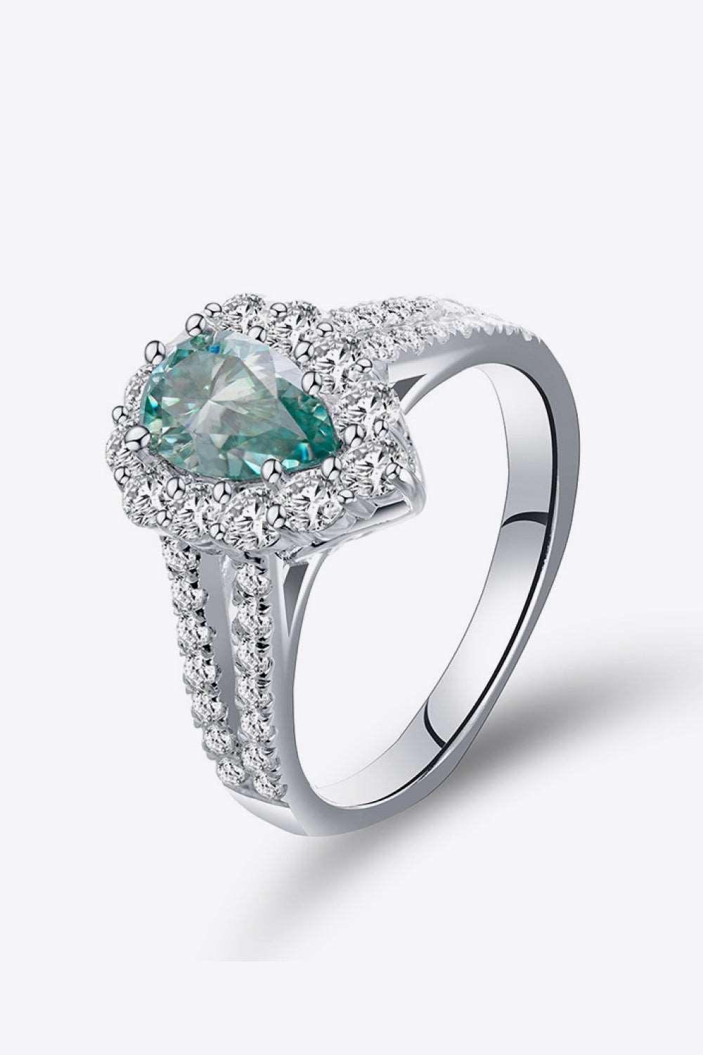 1 Carat Moissanite 925 Sterling Silver Ring Carauana Store