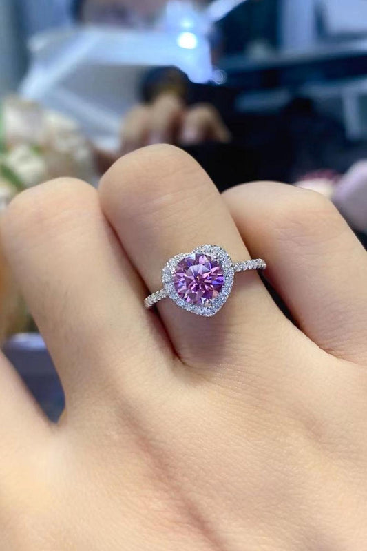 Lifelong Journey 1 Carat Moissanite Heart Ring Carauana Store