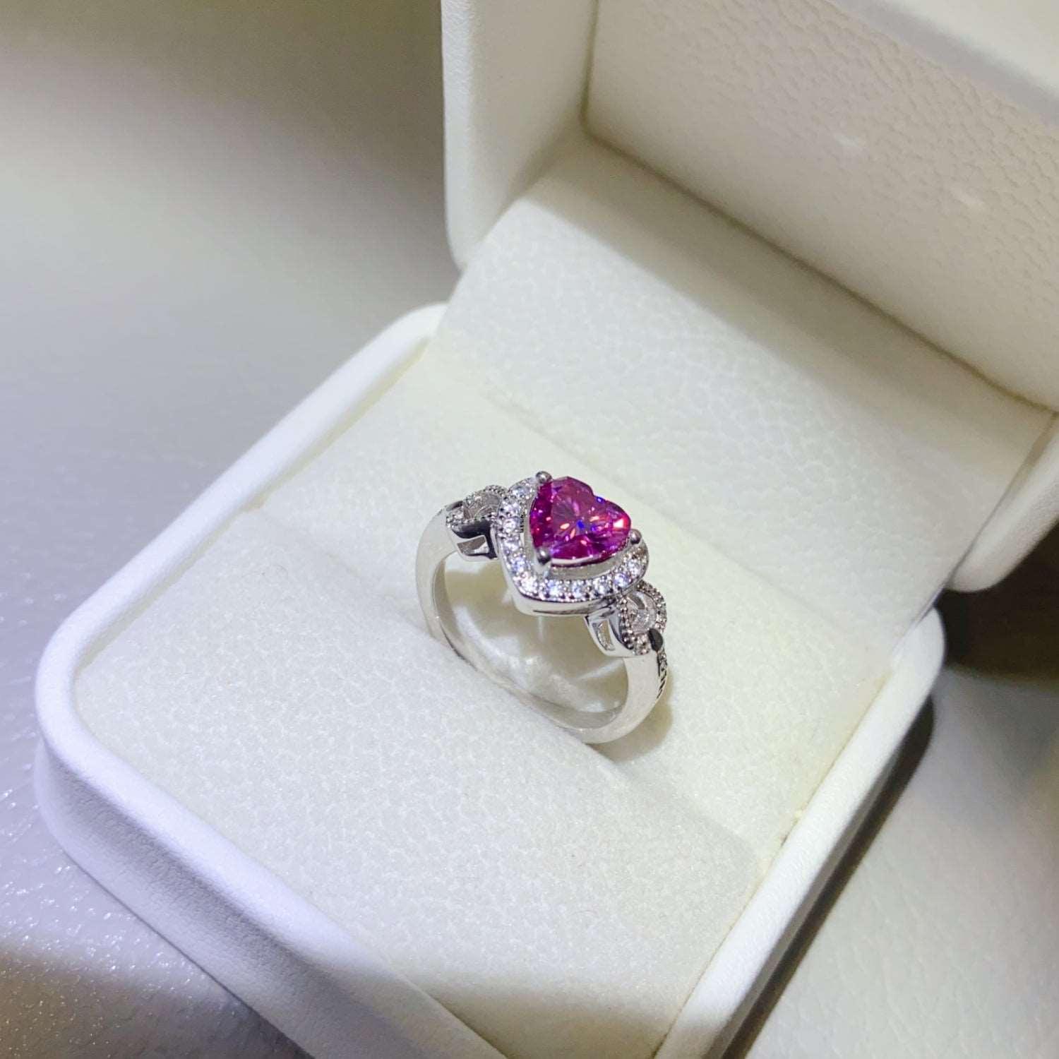 1 Carat Moissanite 925 Sterling Silver Ring Carauana Store