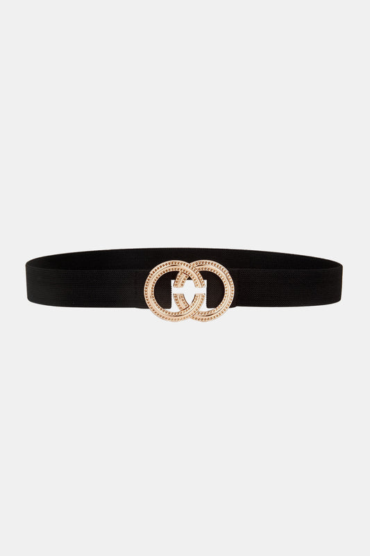 Double Hoop Buckle Elastic Belt Carauana Store