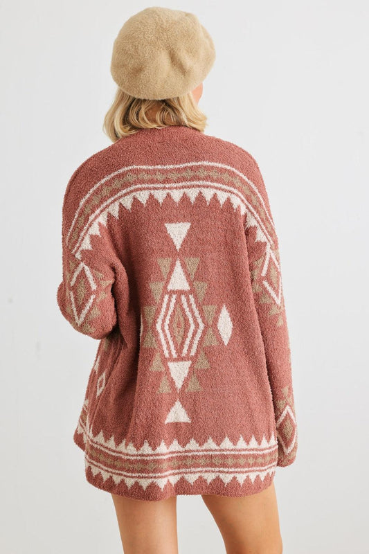 VERY J/Loveriche Open Front Long Sleeve Cardigan Carauana Store