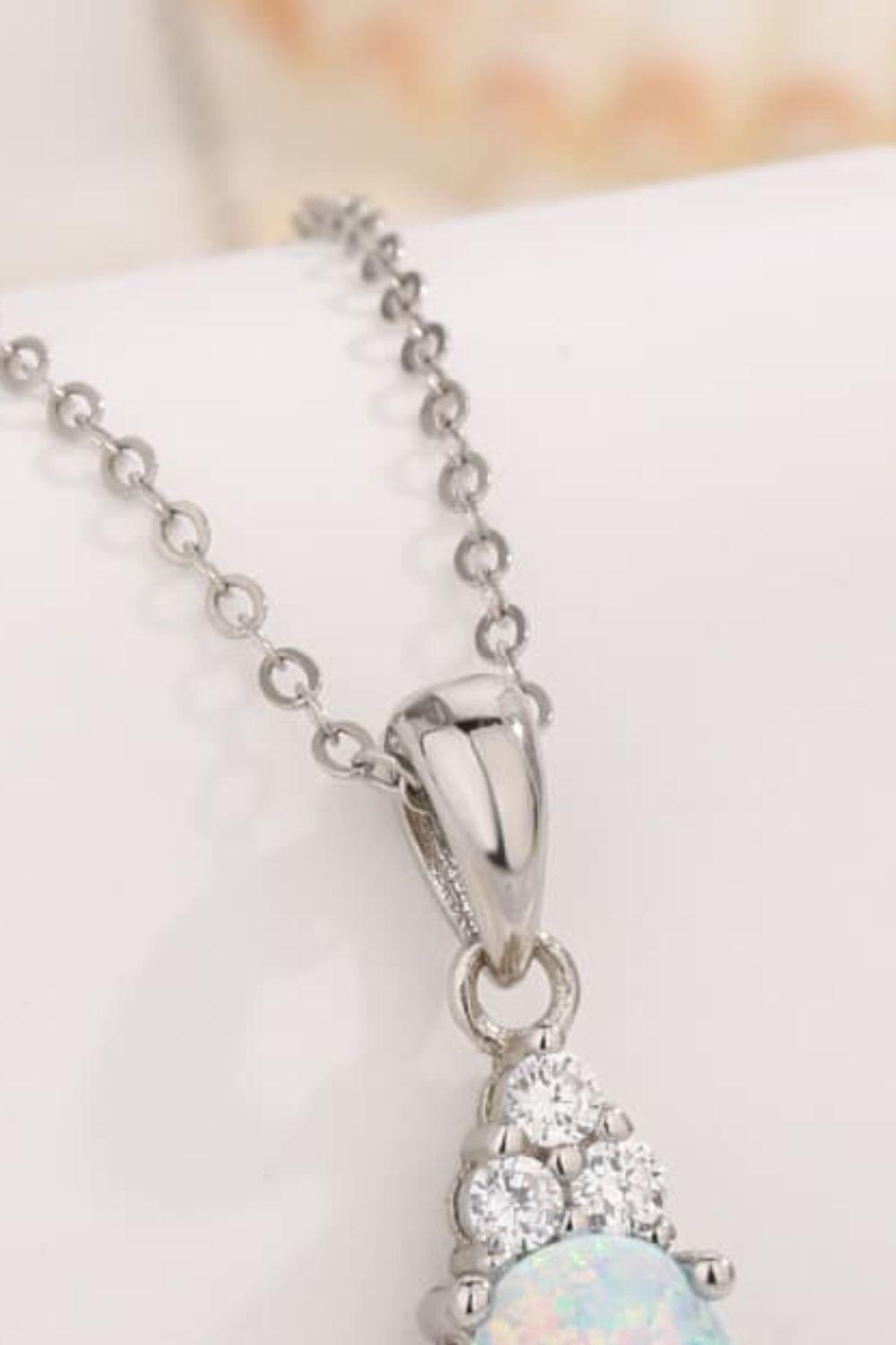 Find Your Center Opal Pendant Necklace Carauana Store