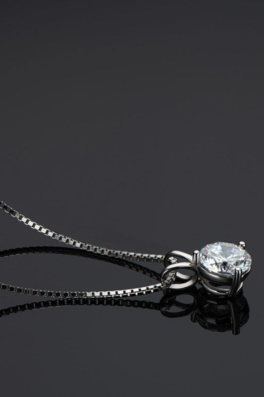 Adored Show Off 1 Carat Moissanite Pendant Necklace Carauana Store