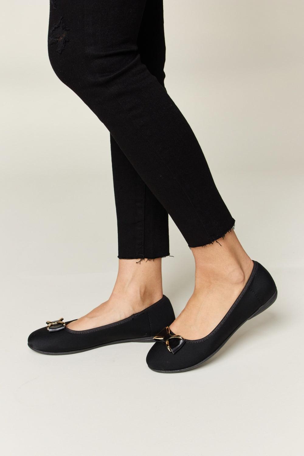 Forever Link Metal Buckle Flat Loafers Carauana Store