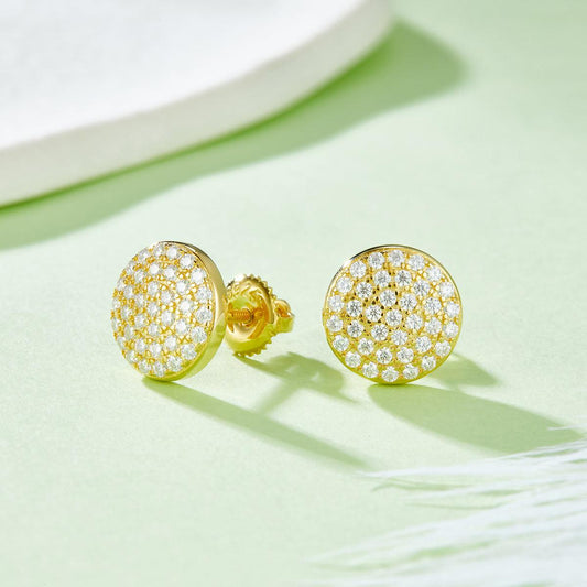Moissanite 925 Sterling Silver Earrings Carauana Store