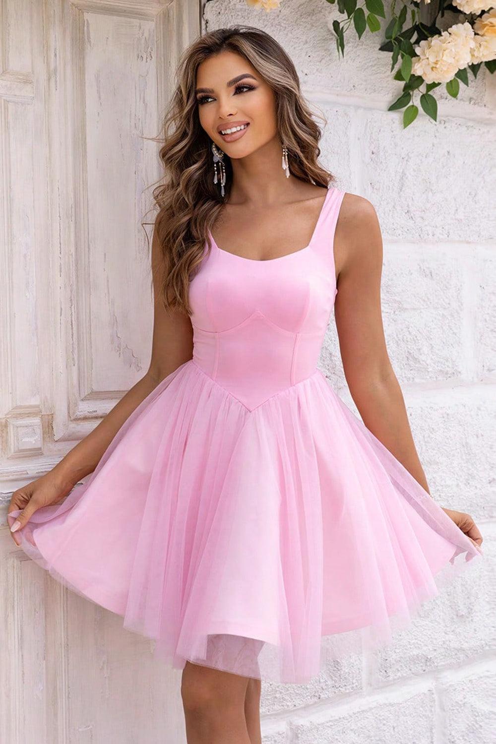 Wide Strap Mesh Dress Carauana Store