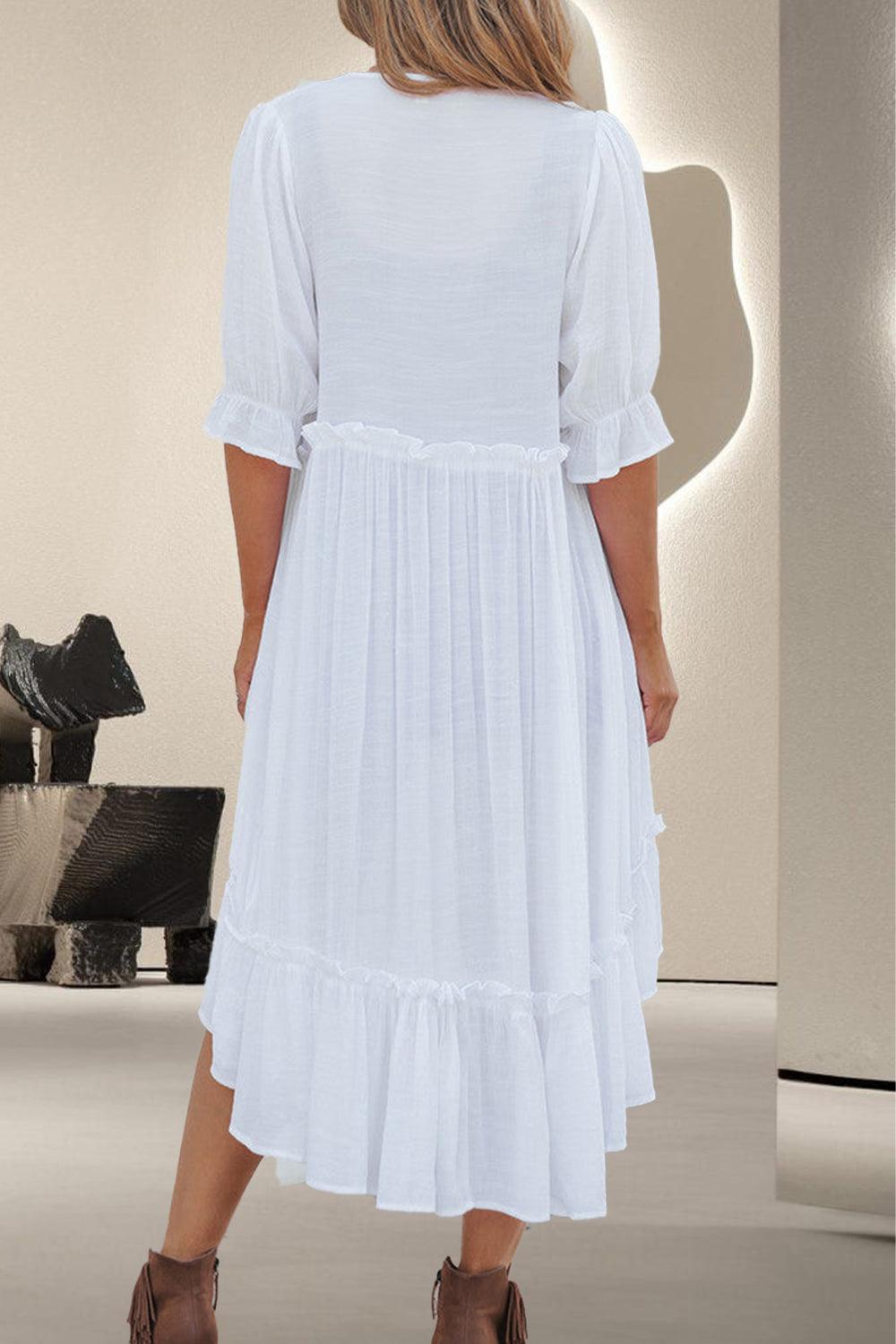High-Low Half Sleeve Cover Up Carauana Store
