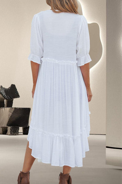 High-Low Half Sleeve Cover Up Carauana Store