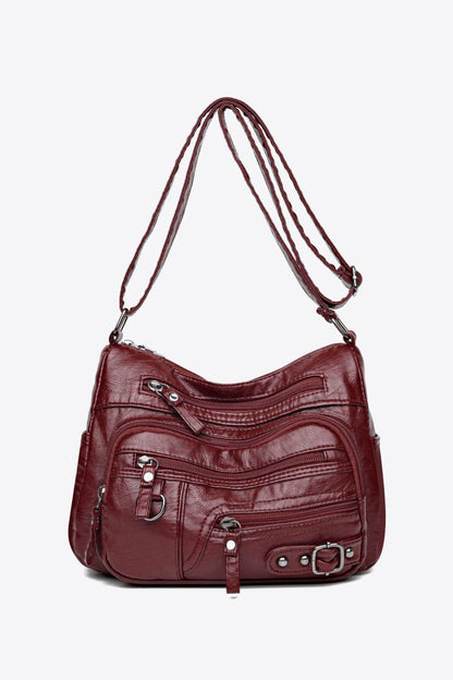 Multi-Pocket PU Leather Crossbody Bag Carauana Store