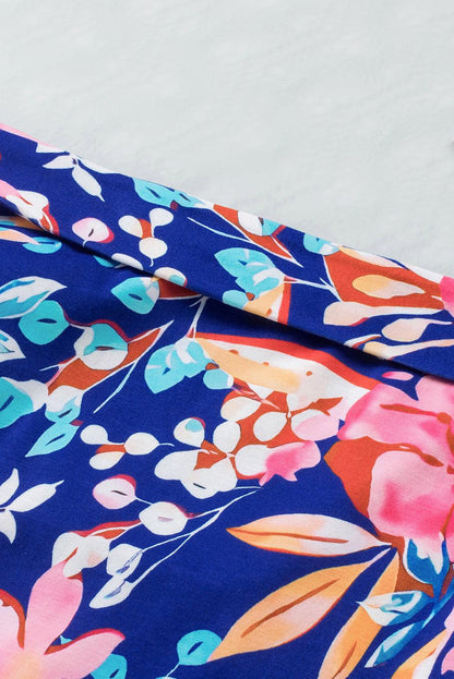 Floral Tied Mini Skirt Carauana Store