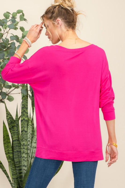 Celeste Full Size Heart Graphic Long Sleeve T-Shirt Carauana Store