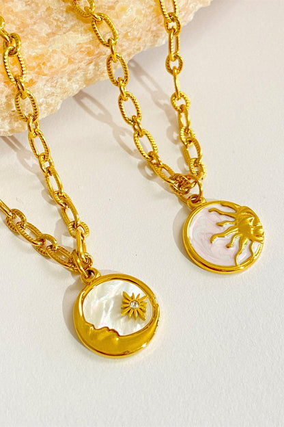 Round Pendant Stainless Steel Necklace Carauana Store