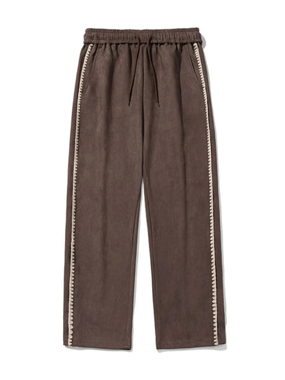 Men's Plus Size Drawstring Wide Leg Pants Carauana Store