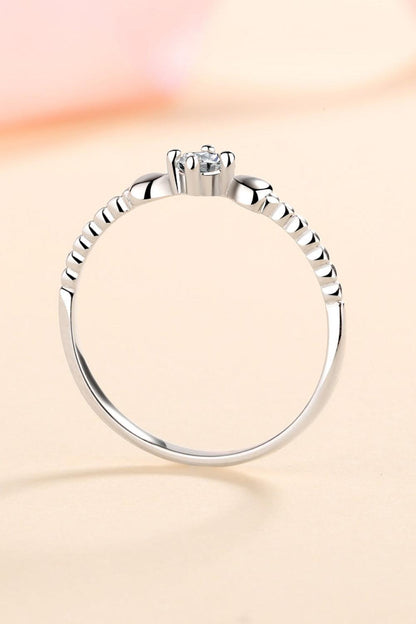Adored Moissanite Heart 925 Sterling Silver Ring Carauana Store