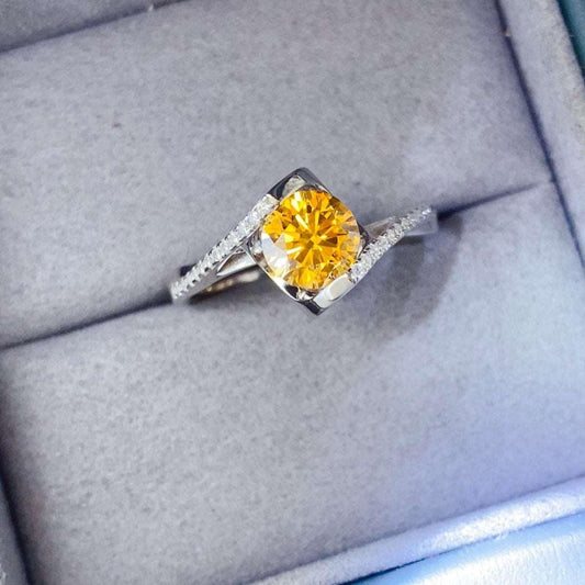 1 Carat Moissanite 925 Sterling Silver Ring Carauana Store