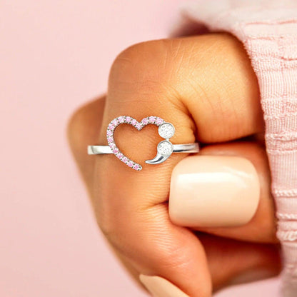 925 Sterling Silver Inlaid Zircon Ring Carauana Store