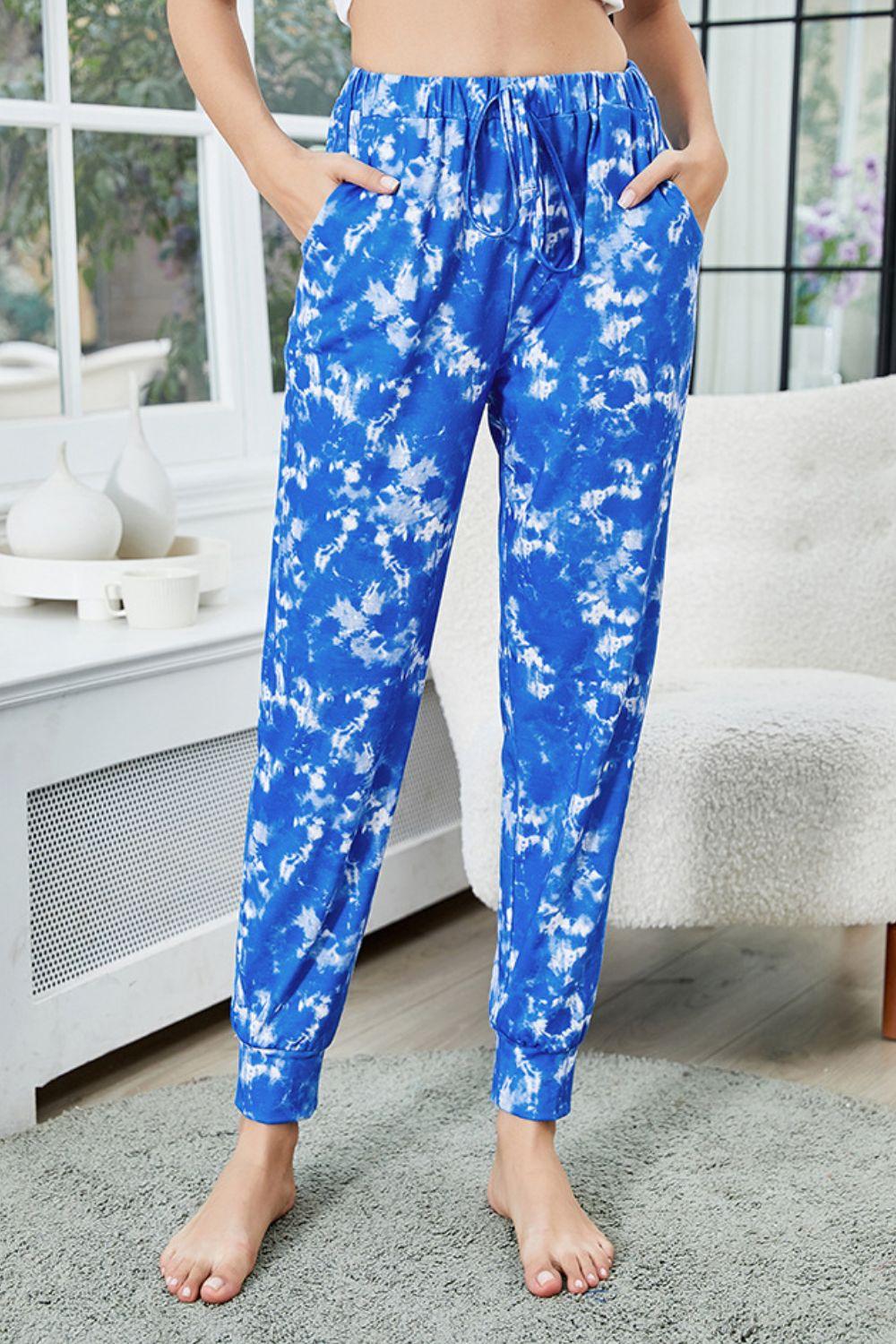 Tie-Dye Drawstring Waist Joggers with Pockets Carauana Store