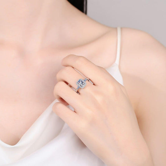 1 Carat Moissanite 925 Sterling Silver Ring Carauana Store