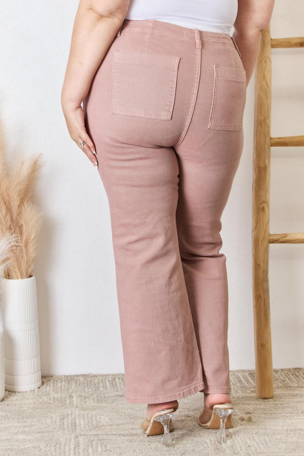 RISEN Full Size High Rise Ankle Flare Jeans Carauana Store