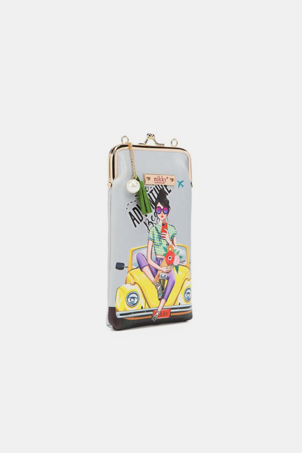 Nicole Lee USA Printed Kisslock Phone and Sunglass Purse Carauana Store