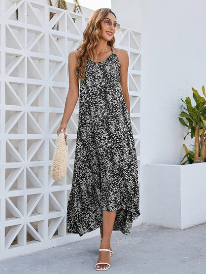 Ditsy Floral Scoop Neck Midi Cami Dress Carauana Store