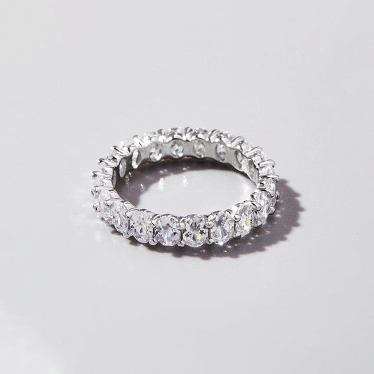 Inlaid Zircon 925 Sterling Silver Ring Carauana Store
