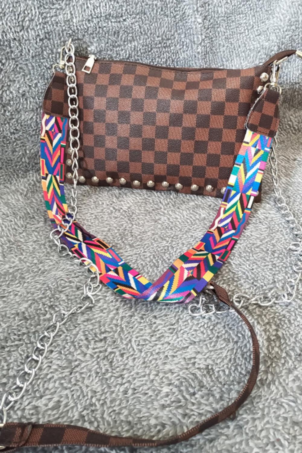 Adored PU Leather Studded Shoulder Bag Carauana Store