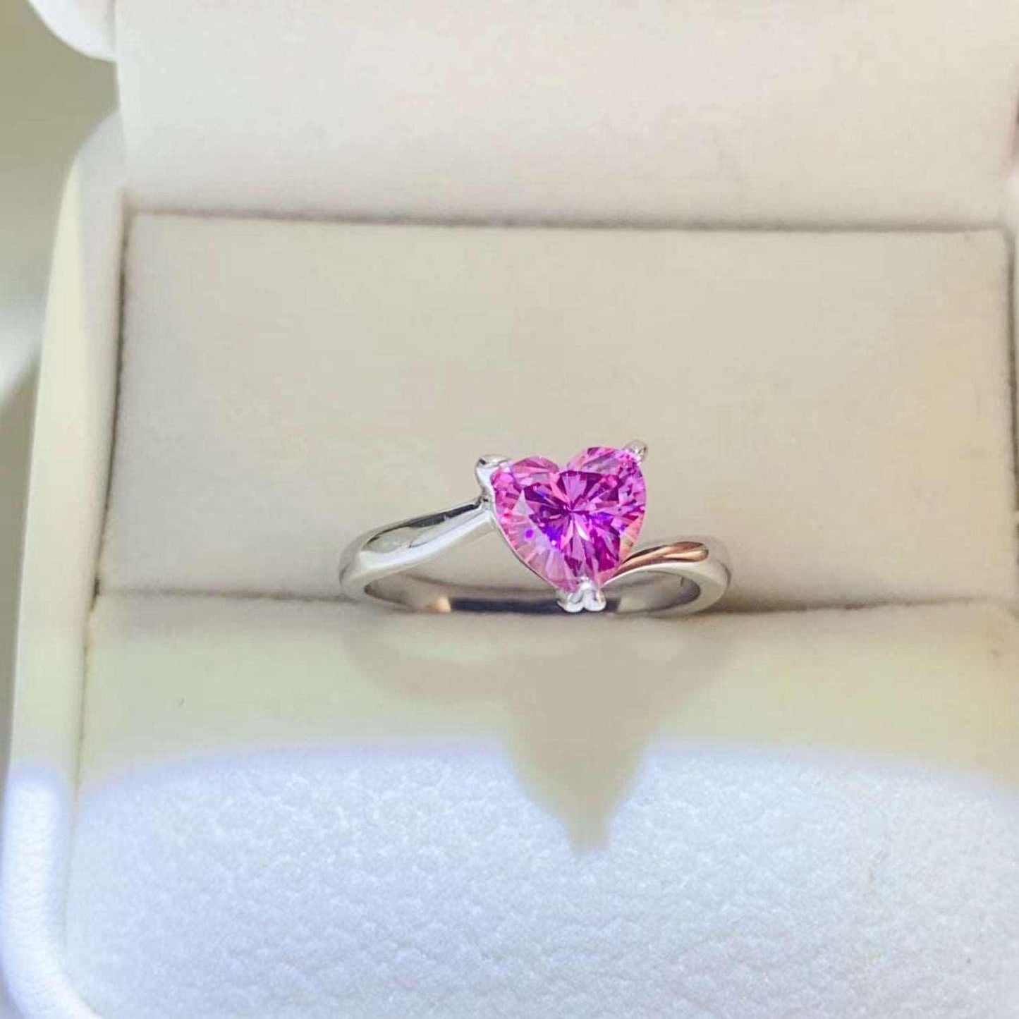 1 Carat Moissanite 925 Sterling Silver Ring Carauana Store