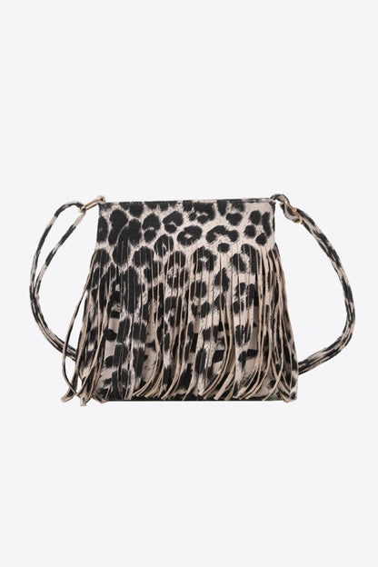 Adored PU Leather Crossbody Bag with Fringe Carauana Store