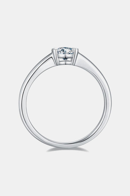 Moissanite 925 Sterling Silver Solitaire Ring Carauana Store