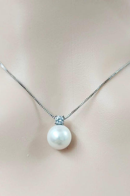 Freshwater Pearl 925 Sterling Silver Necklace Carauana Store