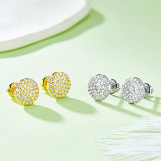 Moissanite 925 Sterling Silver Earrings Carauana Store
