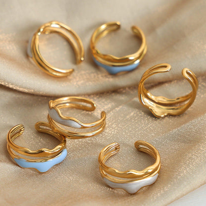 18K Gold-Plated Open Ring Carauana Store