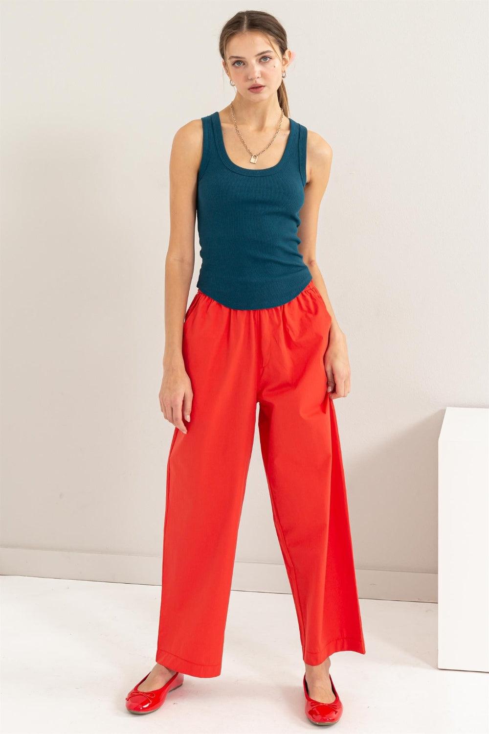 HYFVE Ribbed Scoop Neck Racerback Tank Carauana Store