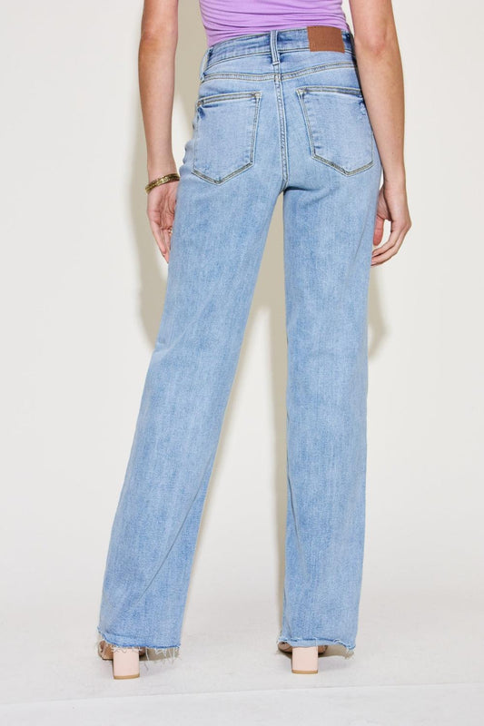 Judy Blue Full Size V Front Waistband Straight Jeans Carauana Store