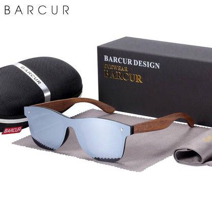 BARCUR Walnut Sunglasses Polarized