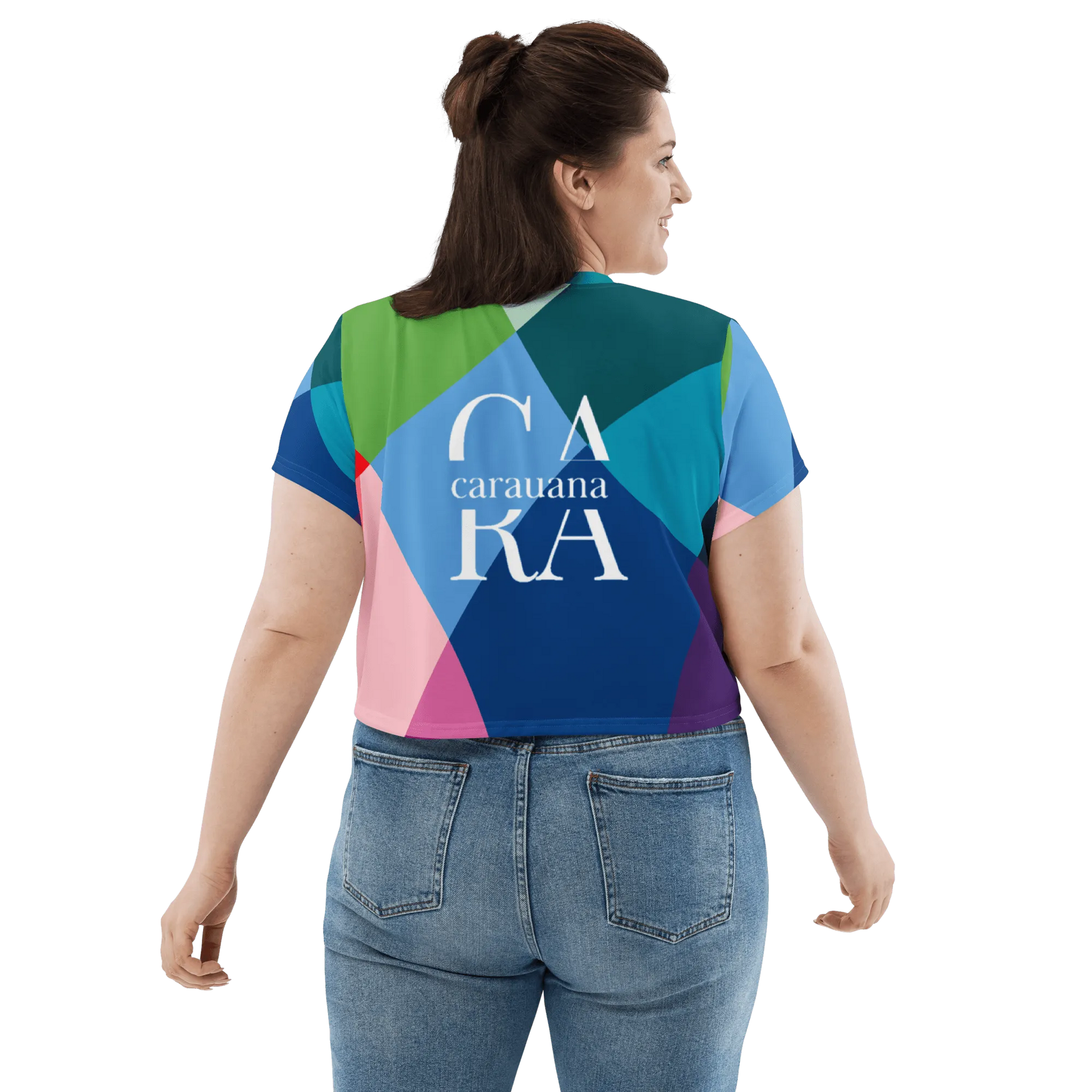 Carauana Crop Tee Blue Carauana Store
