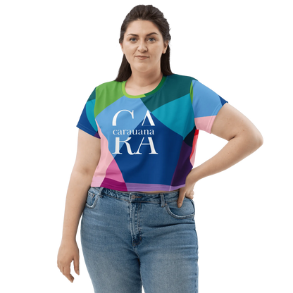 Carauana Crop Tee Blue Carauana Store
