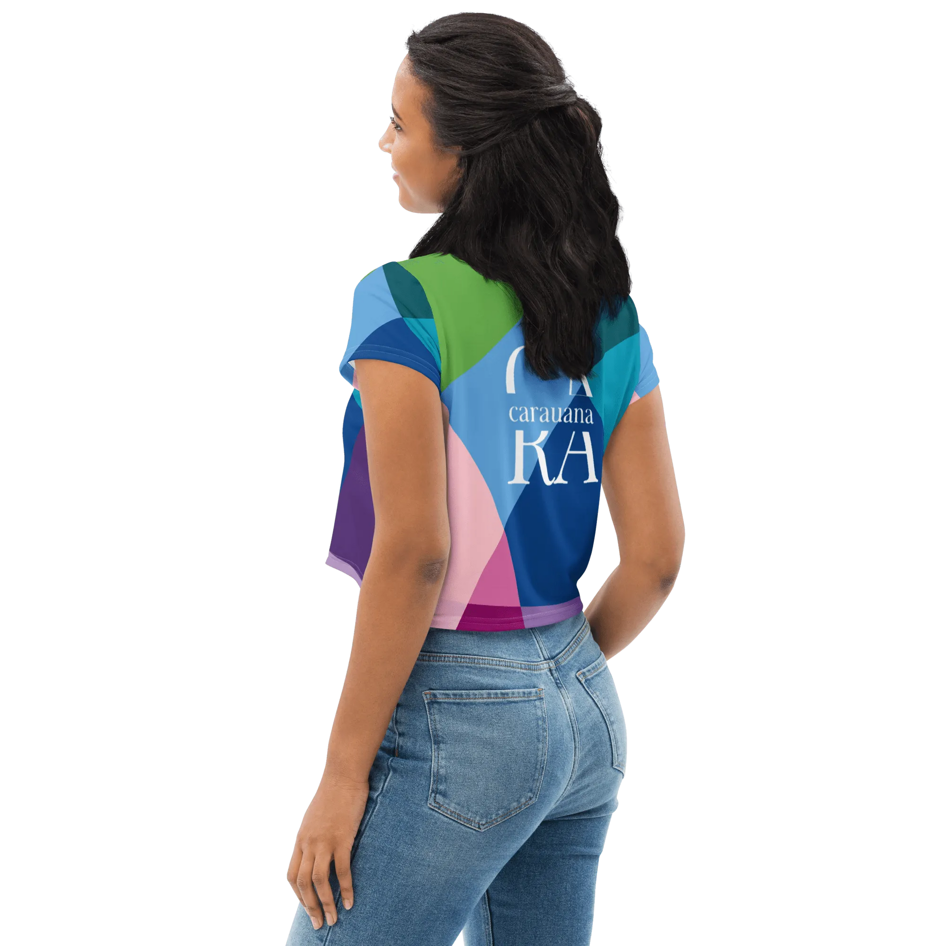 Carauana Crop Tee Blue Carauana Store