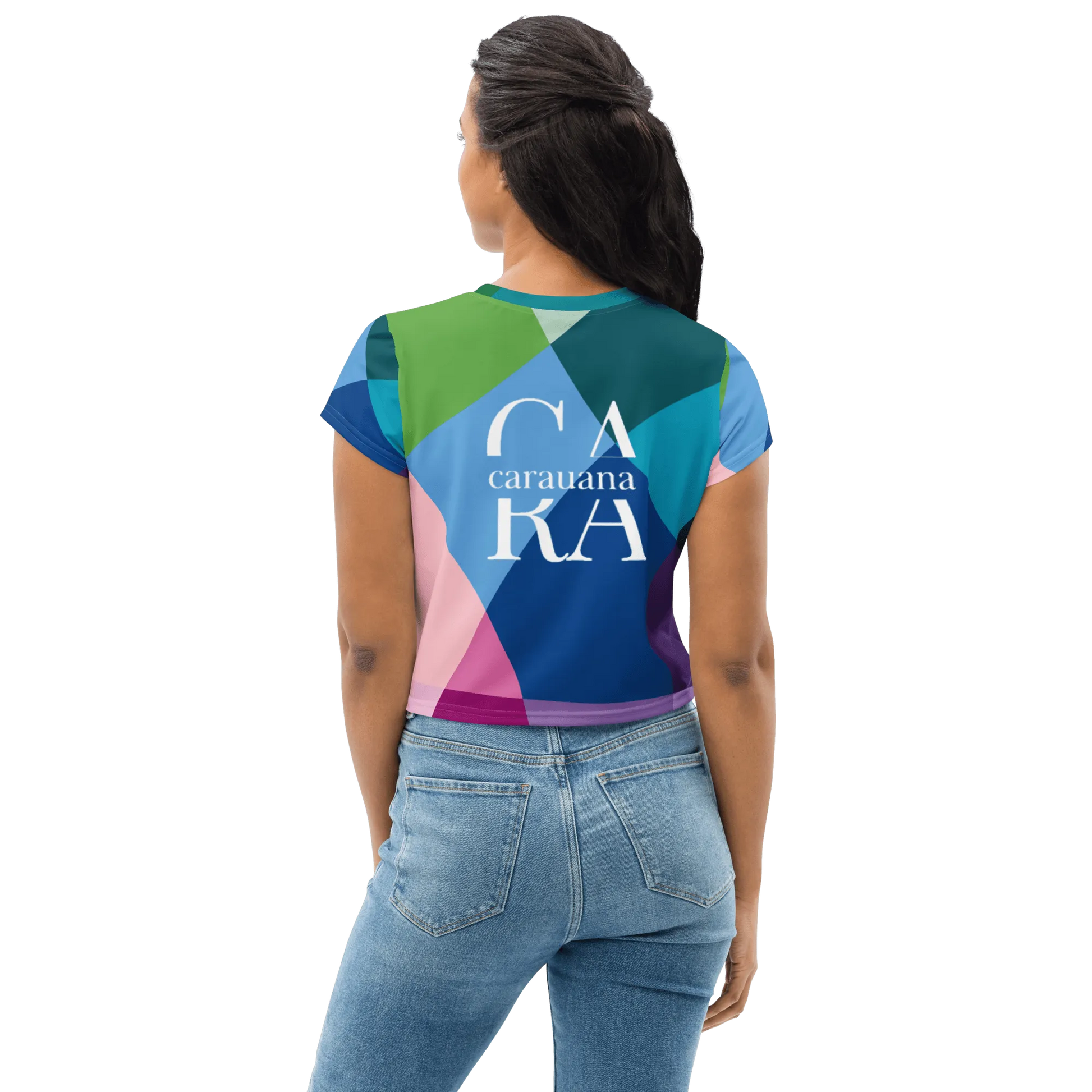 Carauana Crop Tee Blue Carauana Store