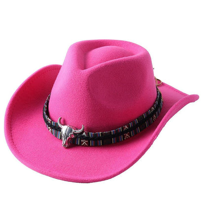 Cowboy hat monochrome felt Men and Women