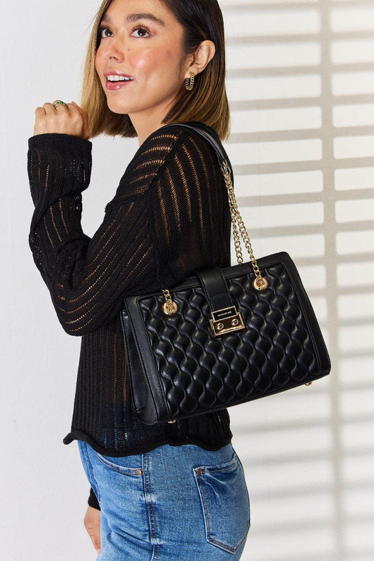 David Jones Quilted PU Leather Handbag Carauana Store