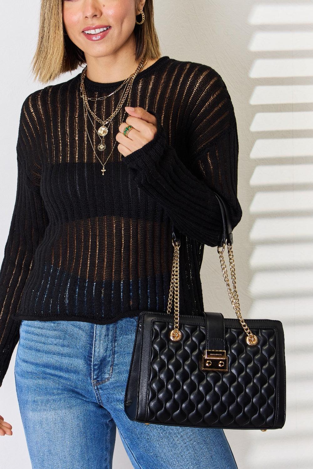 David Jones Quilted PU Leather Handbag Carauana Store