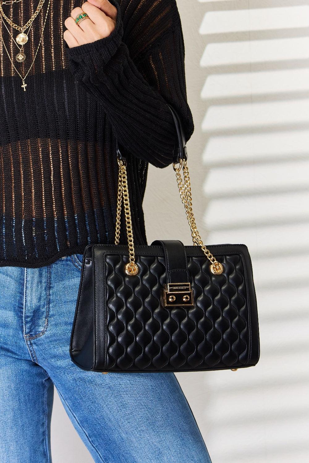 David Jones Quilted PU Leather Handbag Carauana Store