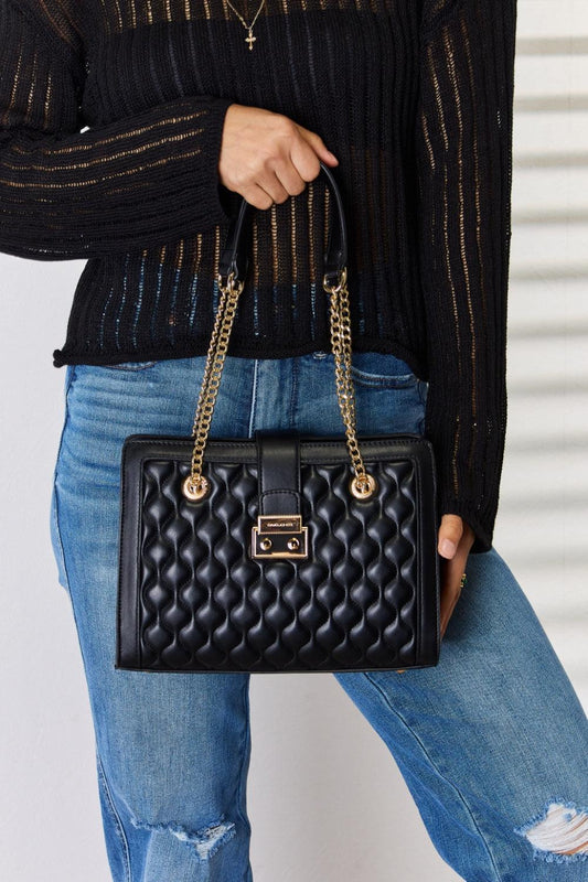 David Jones Quilted PU Leather Handbag Carauana Store