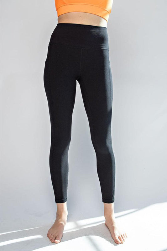 Faith Apparel High Waist Wide Waistband Leggings Carauana Store