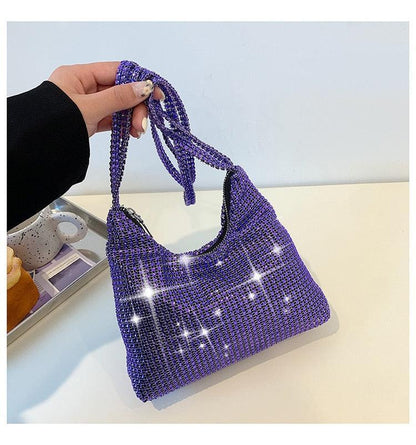 Fashion Rhinestone Shiny Handbag Evening Clutch Tote Bags